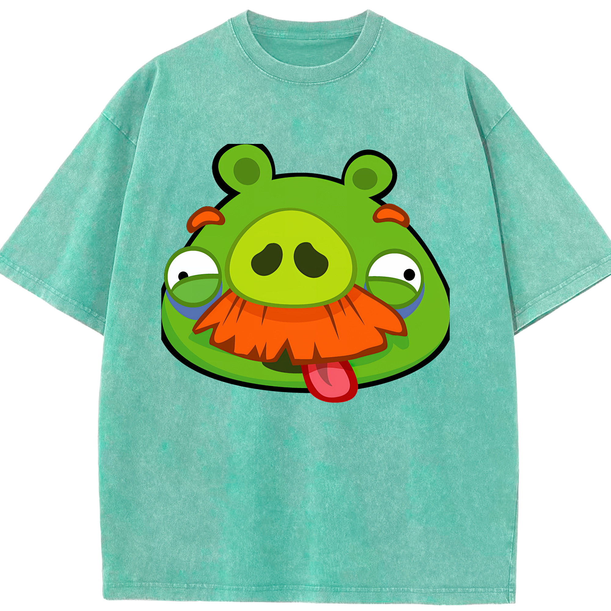 （画像用） Angry Birds アングリーバード 綿100% ヴィンテージ風 半袖Tシャツ（フロントプリント）
